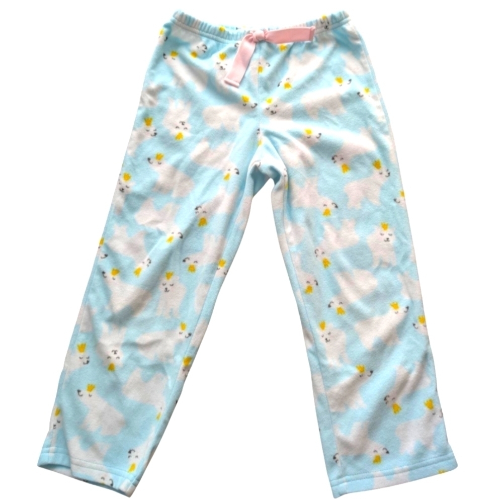 Carter's Girls Fleece Cute Polar Bear Pajama Pants  Blue and White Size 5T - Picture 2 of 6